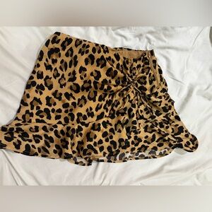 Flare leopard mini skirt from Winsdor